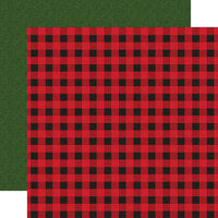 Echo Park - The Magic of Christmas Collection - 12 x 12 Double Sided Paper - Magic of Plaid