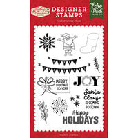 Echo Park - The Magic of Christmas Collection - Clear Photopolymer Stamps - To You Tag