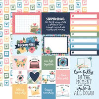 Echo Park - Our Story Matters Collection - 12 x 12 Double Sided Paper - Multi Journaling Cards