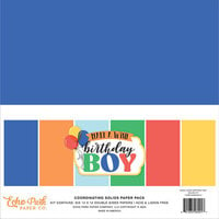 Echo Park - Make A Wish Birthday Boy Collection - 12 x 12 Paper Pack - Solids