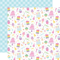 Echo Park - Make A Wish Birthday Girl Collection - 12 x 12 Double Sided Paper - Let's Eat Cake