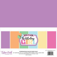 Echo Park - Make A Wish Birthday Girl Collection - 12 x 12 Paper Pack - Solids