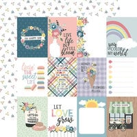 Echo Park - New Day Collection - 12 x 12 Double Sided Paper - 3 x 4 Journaling Cards