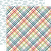 Echo Park - New Day Collection - 12 x 12 Double Sided Paper - Perfect Day Plaid
