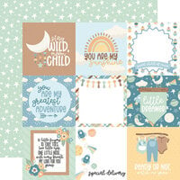 Echo Park - Our Baby Boy Collection - 12 x 12 Double Sided Paper - 4 x 4 Journaling Cards