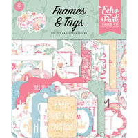 Echo Park - Our Little Princess Collection - Ephemera - Frames and Tags