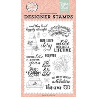 Echo Park - Our Wedding Collection - Clear Photopolymer Stamps - Our Love Story