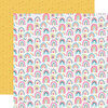 Echo Park - Play All Day Girl Collection - 12 x 12 Double Sided Paper - Rainbows and Stars