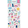 Echo Park - Play All Day Girl Collection - Chipboard Embellishments - Accents