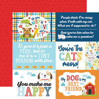 Echo Park - Pets Collection - 12 x 12 Double Sided Paper - 4 x 6 Journaling Cards