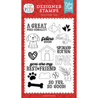 Echo Park - Pets Collection - Clear Photopolymer Stamps - Spoiled Rotten