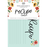 Echo Park - Recipe Cards Collection - Recipe Cards - Sunflower Summer
