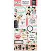 Echo Park - Salon Collection - Chipboard Stickers - Phrases