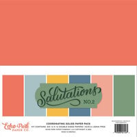 Echo Park - Salutations No. 2 Collection - 12 x 12 Paper Pack - Solids