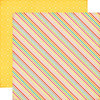 Echo Park - Summer Bliss Collection - 12 x 12 Double Sided Paper - Summer Stripes
