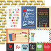 Echo Park - I Love School Collection - 12 x 12 Double Sided Paper - 4 x 6 Journaling Cards