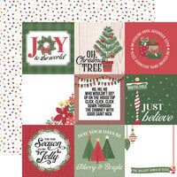 Echo Park - Santa Claus Lane Collection - Christmas - 12 x 12 Double Sided Paper - 4 x 4 Journaling Cards