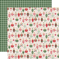 Echo Park - Santa Claus Lane Collection - Christmas - 12 x 12 Double Sided Paper - Tree Toppings