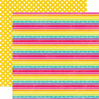 Echo Park - Summer Days Collection - 12 x 12 Double Sided Paper - Rainbow