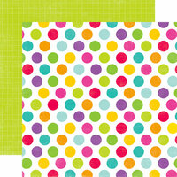 Echo Park - Summer Days Collection - 12 x 12 Double Sided Paper - Big Dots