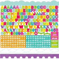 Echo Park - Summer Days Collection - 12 x 12 Cardstock Stickers - Alphabet
