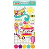 Echo Park - Summer Days Collection - Adhesive Chipboard - Shapes, BRAND NEW