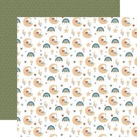 Echo Park - Special Delivery Baby Boy Collection - 12 x 12 Double Sided Paper - Sleepy Baby Boy