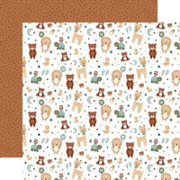 Echo Park - Special Delivery Baby Boy Collection - 12 x 12 Double Sided Paper - Baby Boy's Animals