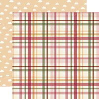 Echo Park - Special Delivery Baby Girl Collection - 12 x 12 Double Sided Paper - Loved Girl Plaid
