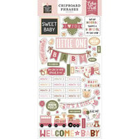Echo Park - Special Delivery Baby Girl Collection - Chipboard Embellishments - Phrases