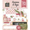 Echo Park - Special Delivery Baby Girl Collection - Ephemera - Frames And Tags