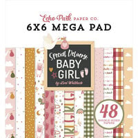 Echo Park - Special Delivery Baby Girl Collection - 6 x 6 Mega Pad