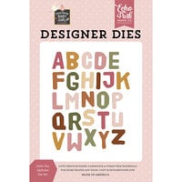 Echo Park - Special Delivery Baby Girl Collection - Designer Dies - Little One Alphabet