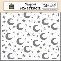 Echo Park - Special Deliver Baby Collection - 6 x 6 Stencils - My Moon And Stars