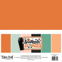 Echo Park - Spooktacular Halloween Collection - 12 x 12 Paper Pack - Solids