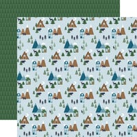 Echo Park - Snowed In Collection - 12 x 12 Double Sided Paper - Cabin Comfort