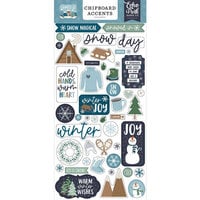Echo Park - Snowed In Collection - Chipboard Embellishments - Accents