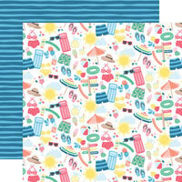 Echo Park - Sun Kissed Collection - 12 x 12 Double Sided Paper - Summer Fun