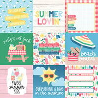 Echo Park - Sun Kissed Collection - 12 x 12 Double Sided Paper - 4 x 4 Journaling Cards