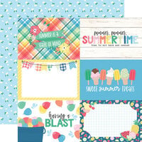 Echo Park - Sun Kissed Collection - 12 x 12 Double Sided Paper - 4 x 6 Journaling Cards
