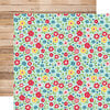 Echo Park - A Slice of Summer Collection - 12 x 12 Double Sided Paper - Hello Summer Floral