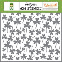 Echo Park - Happy St Patrick's Day Collection - 6 x 6 Stencils - Shamrock and Roll