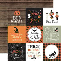 Echo Park - Spooky Collection - Halloween - 12 x 12 Double Sided Paper - 4 x 4 Journaling Cards