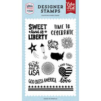 Echo Park - Stars And Stripes Forever Collection - Clear Photopolymer Stamps - Sweet Land Of Liberty