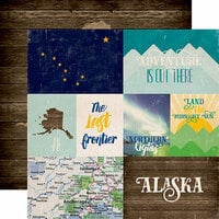 Echo Park - Stateside Collection - 12 x 12 Double Sided Paper - Alaska