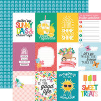 Echo Park - Sunny Days Ahead Collection - 12 x 12 Double Sided Paper - 3 x 4 Journaling Cards
