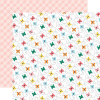 Echo Park - Sunny Days Ahead Collection - 12 x 12 Double Sided Paper - Beautiful Butterflies