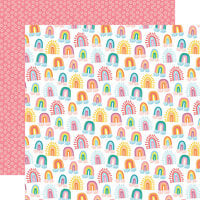 Echo Park - Sunny Days Ahead Collection - 12 x 12 Double Sided Paper - Sun Kissed Rainbows