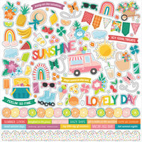 Echo Park - Sunny Days Ahead Collection - 12 x 12 Cardstock Stickers - Elements
