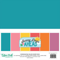 Echo Park - Sunny Days Ahead Collection - 12 x 12 Paper Pack - Solids